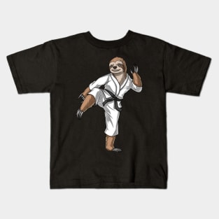 Sloth Karate Kids T-Shirt